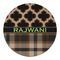 Moroccan & Plaid Round Paper Coaster - Approval