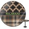 Moroccan & Plaid Round Table (Personalized)
