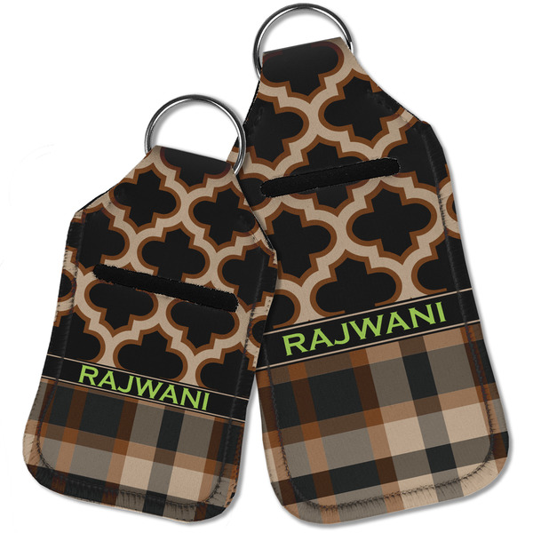Moroccan & Plaid Sanitizer Holder Keychain - Parent Main