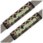 Moroccan & Plaid Seat Belt Covers (Set of 2) (Personalized)