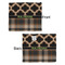 Moroccan & Plaid Security Blanket - Front & Back View