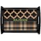 Moroccan & Plaid Wooden Tray (Personalized)