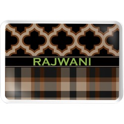 Moroccan & Plaid Serving Tray (Personalized)
