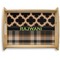 Moroccan & Plaid Natural Wooden Tray - Large (Personalized)