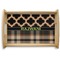 Moroccan & Plaid Serving Tray Wood Small - Main