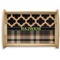 Moroccan & Plaid Natural Wooden Tray - Small (Personalized)
