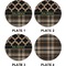 Moroccan & Plaid Set of Appetizer / Dessert Plates (Approval)