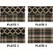 Moroccan & Plaid Set of Rectangular Dinner Plates (Approval)