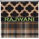 Moroccan & Plaid Shower Curtain - Custom Size (Personalized)