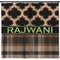 Moroccan & Plaid Shower Curtain - Custom Size (Personalized)