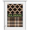 Moroccan & Plaid Single White Cabinet Decal