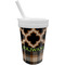 Moroccan & Plaid Sippy Cup with Straw (Personalized)