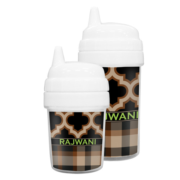 Moroccan & Plaid Sippy Cups