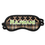 Moroccan & Plaid Sleeping Eye Mask - Small (Personalized)
