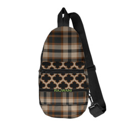 Moroccan & Plaid Sling Bag (Personalized)