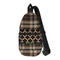 Moroccan & Plaid Sling Bag - Front View