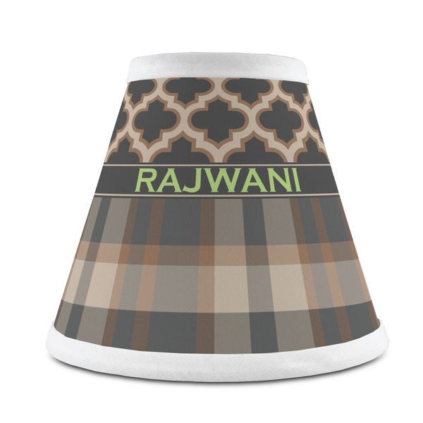 Custom Moroccan & Plaid Chandelier Lamp Shade (Personalized)