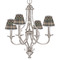 Moroccan & Plaid Small Chandelier Shade - LIFESTYLE (on chandelier)