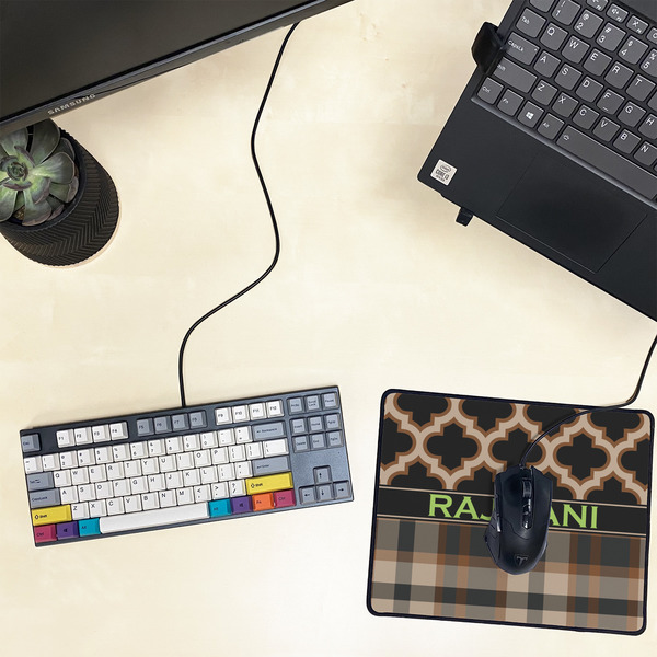 Moroccan & Plaid Small Gaming Mats - LIFESTYLE