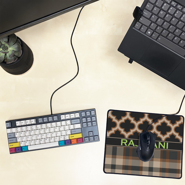 Moroccan & Plaid Small Gaming Mats - LIFESTYLE
