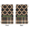 Moroccan & Plaid Small Laundry Bag - Front & Back View