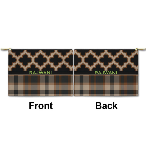 Moroccan & Plaid Small Zipper Pouch Approval (Front and Back)