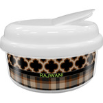 Moroccan & Plaid Snack Container (Personalized)