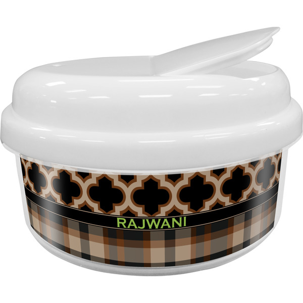 Custom Moroccan & Plaid Snack Container (Personalized)