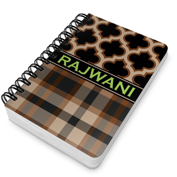 Moroccan & Plaid Spiral Journal 5 x 7 - Main