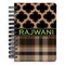 Moroccan & Plaid Spiral Notebook - 5x7 w/ Name or Text