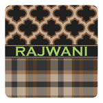 Moroccan & Plaid Square Decal - XLarge (Personalized)