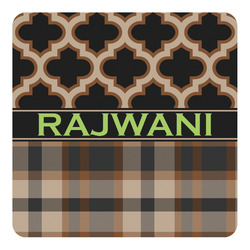 Moroccan & Plaid Square Decal - Small (Personalized)