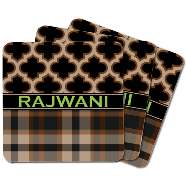 Moroccan & Plaid Square Fridge Magnet - MAIN