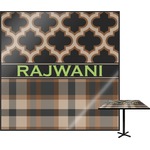 Moroccan & Plaid Square Table Top - 24" (Personalized)