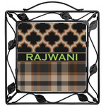 Moroccan & Plaid Square Trivet (Personalized)