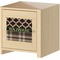 Moroccan & Plaid Square Wall Decal on Wooden Cabinet