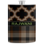 Moroccan & Plaid Stainless Steel Flask (Personalized)