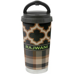 Moroccan & Plaid Stainless Steel Coffee Tumbler (Personalized)