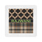 Moroccan & Plaid Standard Cocktail Napkins - Front View