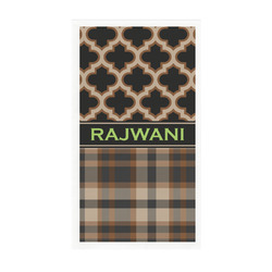 Moroccan & Plaid Guest Towels - Full Color - Standard (Personalized)