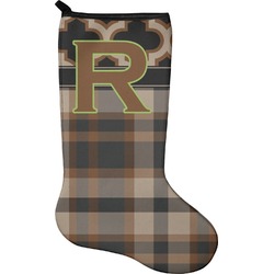 Moroccan & Plaid Holiday Stocking - Neoprene (Personalized)