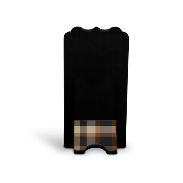 Moroccan & Plaid Stylized Phone Stand - Back