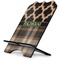 Moroccan & Plaid Stylized Tablet Stand - Side View