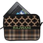 Moroccan & Plaid Tablet Case / Sleeve - Small (Personalized)