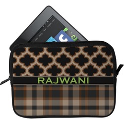 Moroccan & Plaid Tablet Case / Sleeve (Personalized)