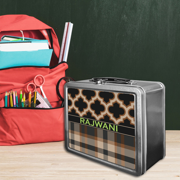 Moroccan & Plaid Tin Lunchbox - LIFESTYLE