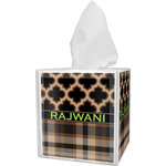 Moroccan & Plaid Tissue Box Cover (Personalized)