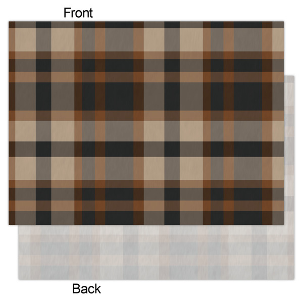 Moroccan & Plaid Tissue Paper - Heavyweight - Large - Front & Back