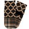 Moroccan & Plaid Toddler Ankle Socks - Single Pair - Front and Back