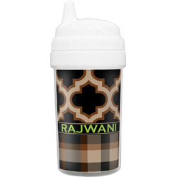 Moroccan & Plaid Sippy Cup (Personalized)